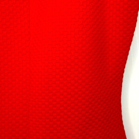 Red Sleeveless Dress with Black Trim - Tanjay - Picture 6 of 8